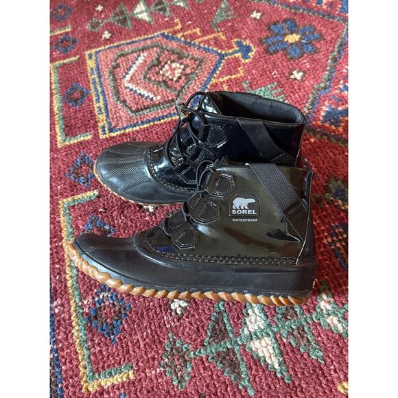 Sorel Womens Out N About Ankle Rain Snow Boots 8 - Picture 1 of 7
